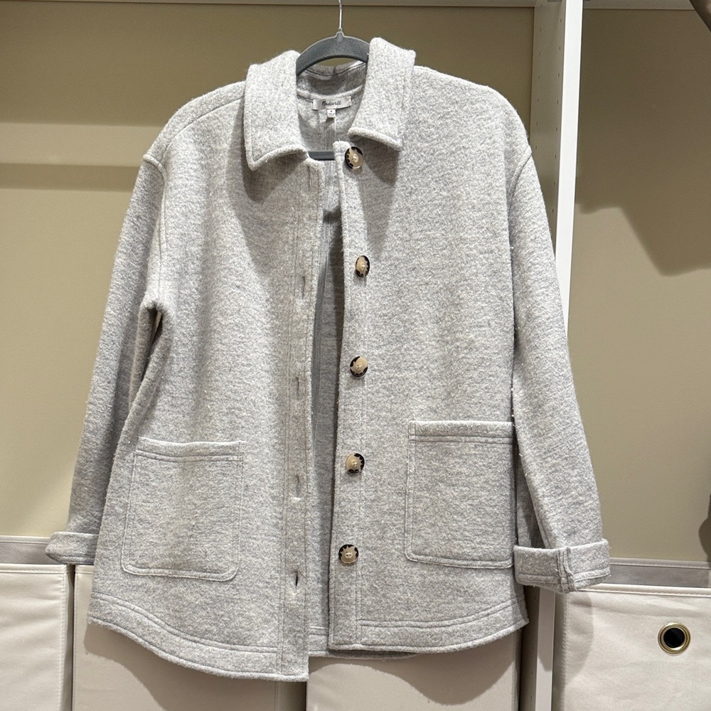 Madewell Heather Gray Knit Sweater
